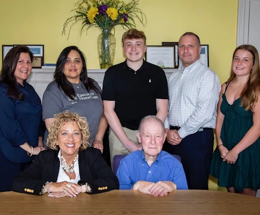 Group photo of the employees of Executive Home Care of Stratford, CT
